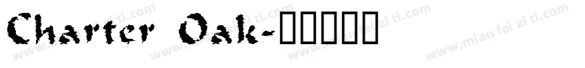 Charter Oak字体转换